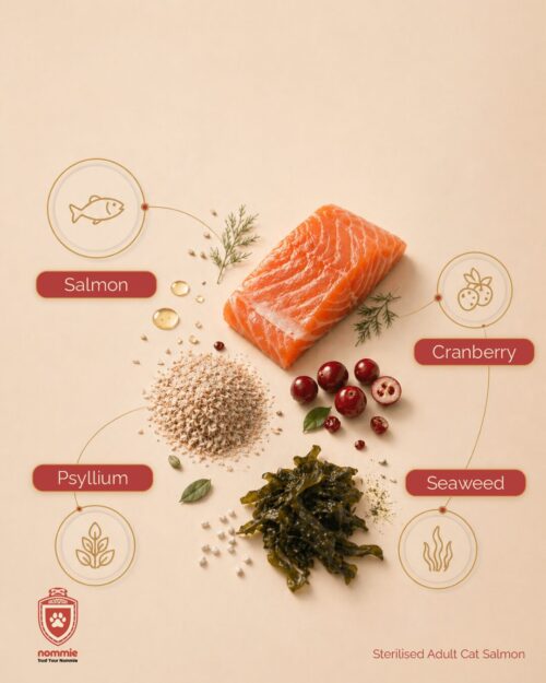 Adult Cat Food Sterilised & Light Salmon Low Grain